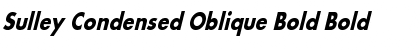 Sulley Condensed Oblique Bold Font