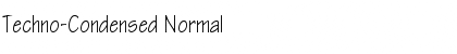 Techno-Condensed Normal Font