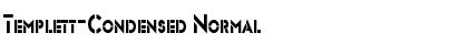 Templett-Condensed Normal Font