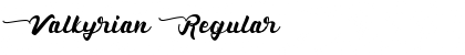 Valkyrian Regular Font