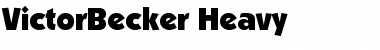 Download VictorBecker-Heavy Font