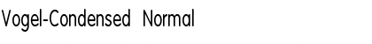 Vogel-Condensed Normal Font