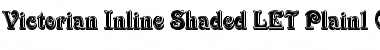 Victorian Inline Shaded LET Font