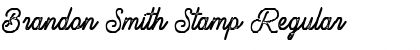 Brandon Smith Stamp Font