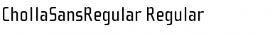 ChollaSansRegular Regular Font