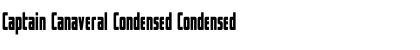 Captain Canaveral Condensed Condensed Font