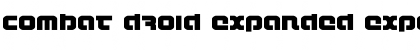Combat Droid Expanded Expanded Font
