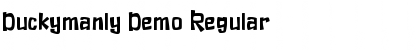 Duckymanly Demo Regular Font