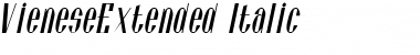 VieneseExtended Italic Font