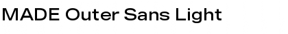 MADE Outer Sans Light Font