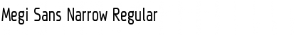 Megi Sans Narrow Regular Font