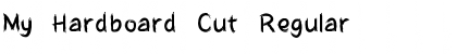 My Hardboard Cut Font