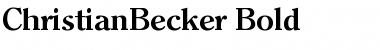 ChristianBecker Bold Font