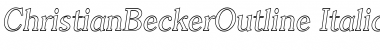 ChristianBeckerOutline Italic