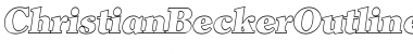 ChristianBeckerOutline-Heavy Italic Font