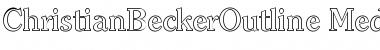 ChristianBeckerOutline-Medium Font