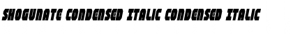 Shogunate Condensed Italic Font