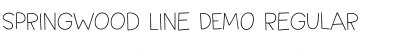 Springwood Line DEMO Regular Font