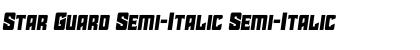 Star Guard Semi-Italic Font