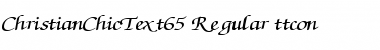 ChristianChicText65 Regular Font
