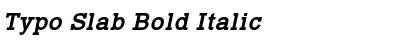 Typo Slab Bold Italic