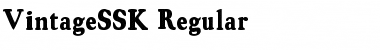 VintageSSK Regular Font
