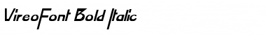 Download VireoFont Bold Italic Font