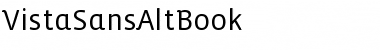 VistaSansAltBook Regular Font