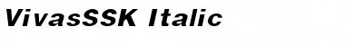 VivasSSK Italic Font