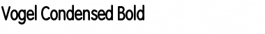 Vogel Condensed Font