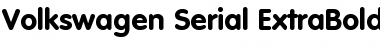 Volkswagen-Serial-ExtraBold Regular Font