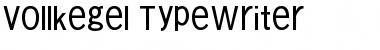 Download Vollkegel-Typewriter Font
