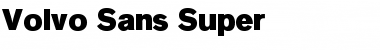 VolvoSansSuper Super Font