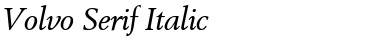 VolvoSerif Italic Font