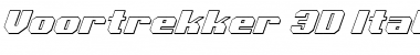 Voortrekker 3D Italic Font