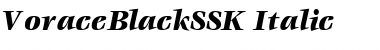 VoraceBlackSSK Italic Font