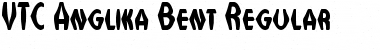VTC Anglika Bent Regular Font