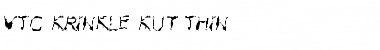 VTC Krinkle-Kut Thin Font