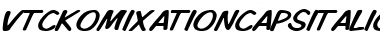 VTCKomixationCapsItalic Regular Font