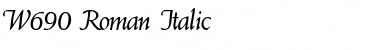 W690-Roman Italic Font