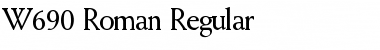 W690-Roman Regular Font