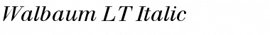 Walbaum LT Italic Regular Font