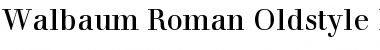 Walbaum RomanOsF Regular Font