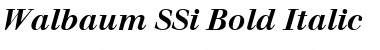 Walbaum SSi Bold Italic Font