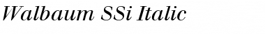 Walbaum SSi Italic Font