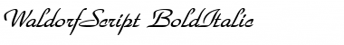 WaldorfScript Font