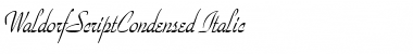 WaldorfScriptCondensed Font