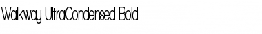 Walkway UltraCondensed Bold Regular Font