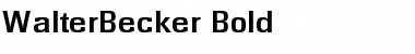 WalterBecker Font