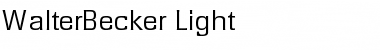 WalterBecker-Light Regular Font